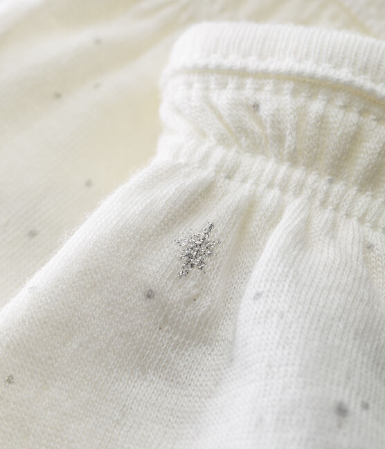 Baby-fäustlinge gegen verletzungen unisex weiss MARSHMALLOW/weiss MULTICO