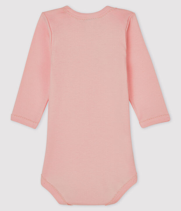 Lang&auml;rmliger Baby-Body f&uuml;r M&auml;dchen rosa