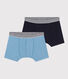 2er-Set Boxershorts aus Baumwolle und Elastan für Jungen