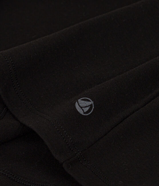 Damen-Rollkragenshirt "L'Iconique" aus Baumwolle schwarz BLACK