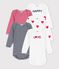 5er-Set Baby-Bodys aus Rippstrick variante 1