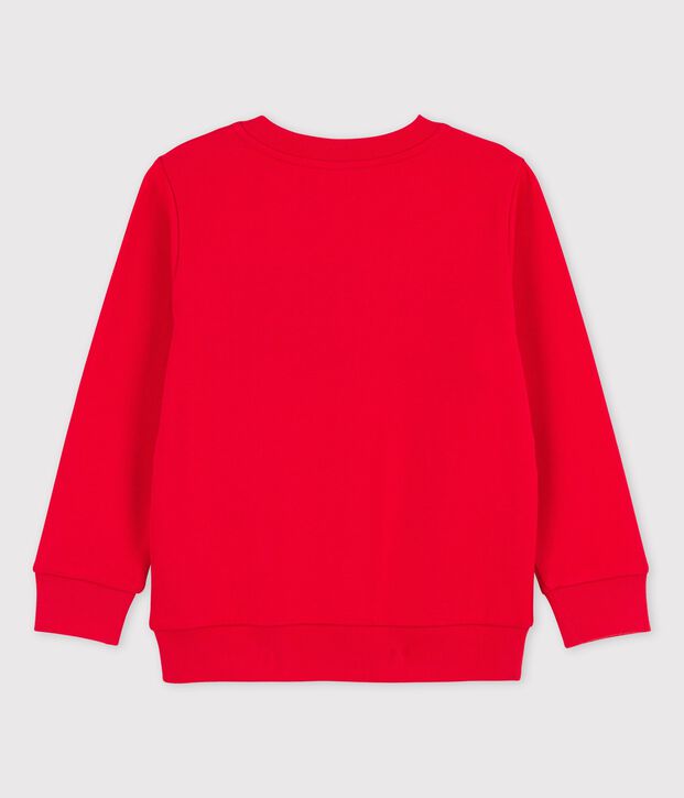 Sweatshirt aus Molton f&uuml;r Jungen rot