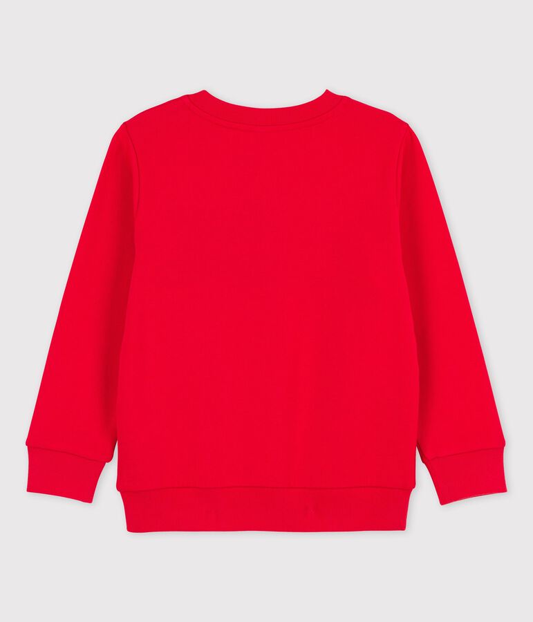 Sweatshirt aus Molton f&uuml;r Jungen rot
