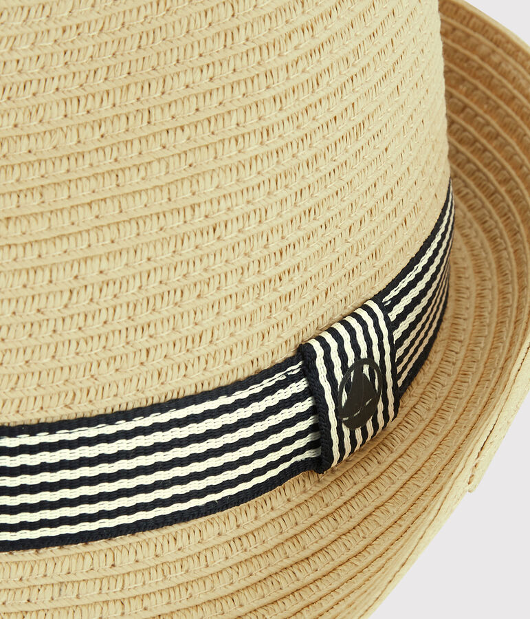 Kinder-Strohhut rosa NATUREL