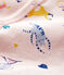Baby-Strampler ohne Fuß aus Rippstrick für Mädchen rosa FLEUR/weiss MULTICO
