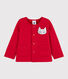 Baby-Cardigan aus Molton für Mädchen