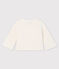 Baby-Cardigan aus Bio-Baumwollstrick weiss MARSHMALLOW