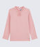 Langärmeliges Kinder-T-Shirt aus Baumwolle für Mädchen rosa CHARME