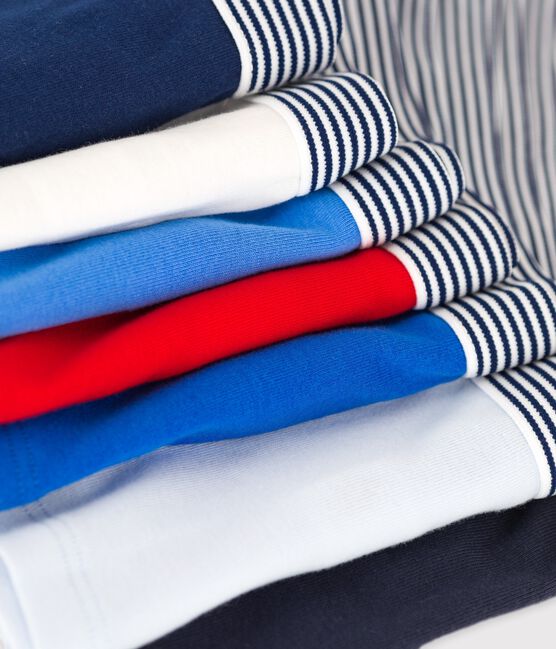 7er-Set einfarbige Boxershorts aus Bio-Baumwolle für Jungen variante 1
