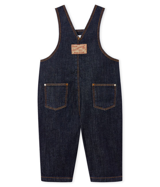 Lange Baby-Jeans-Latzhose, Unisex blau Jean