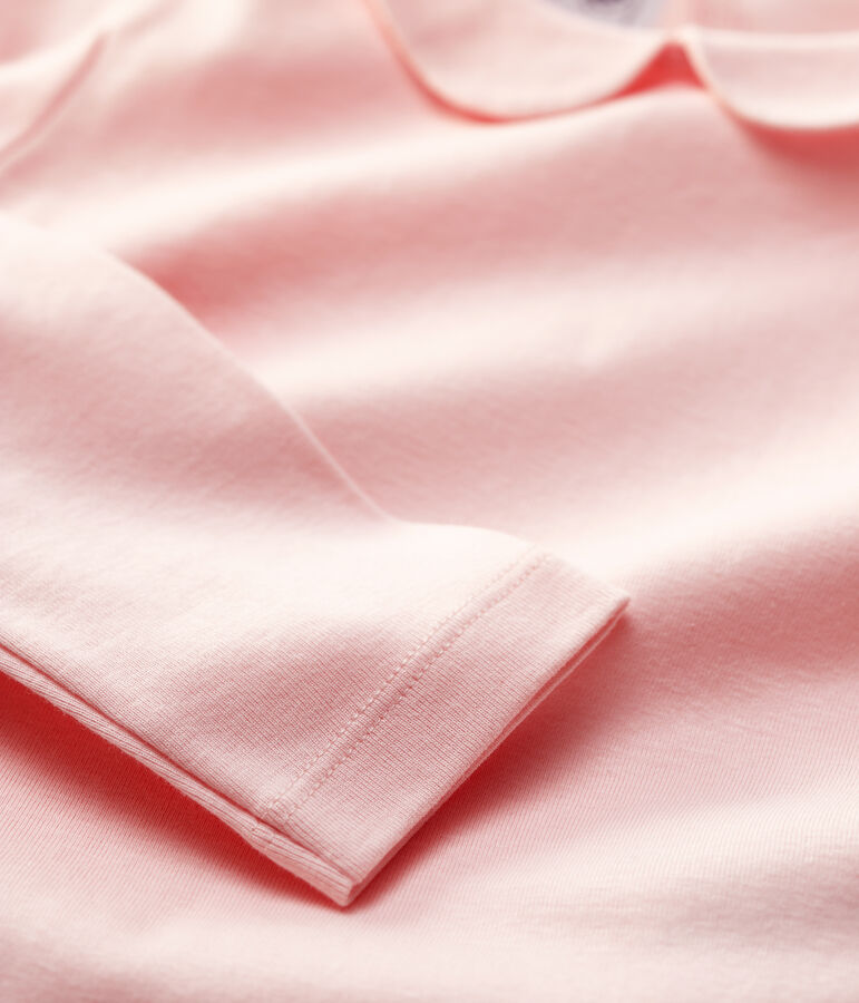 Lang&auml;rmeliges Kinder-T-Shirt aus Baumwolle f&uuml;r M&auml;dchen rosa