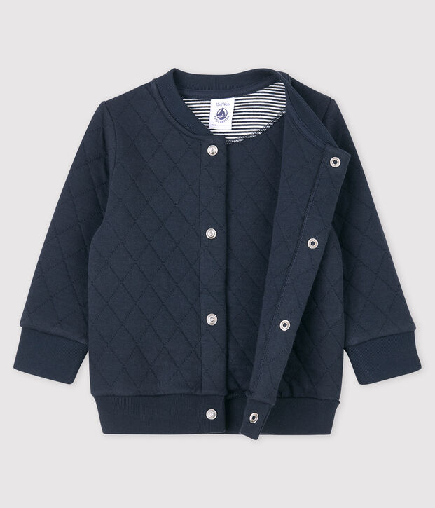 Baby-Cardigan aus Doppeljersey. SMOKING