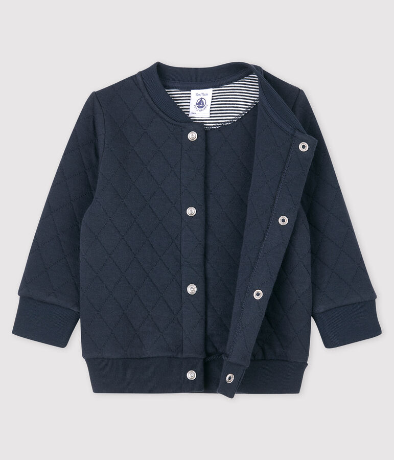 Baby-Cardigan aus Doppeljersey. blau SMOKING