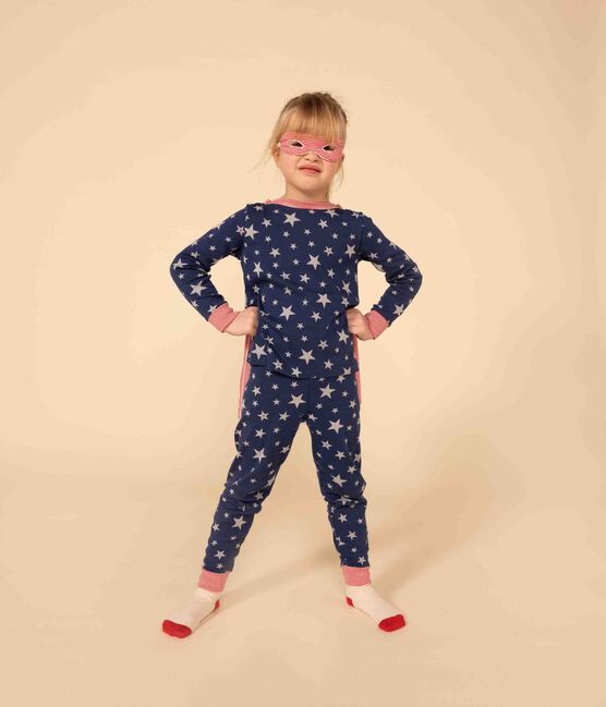 Phosphoreszierender Maskerade-Pyjama aus Baumwolle für kleine Mädchen/kleine Jungen INCOGNITO/ MULTICO
