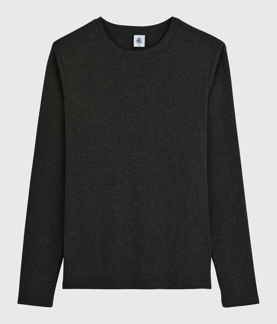 Damen-T-Shirt mit Rundhalsausschnitt grau CITY CHINE