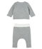 2-teiliges Baby-Set aus gestepptem Doppeljersey grau SUBWAY CHINE CN