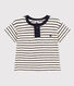 Kurzärmeliges Baby-T-Shirt aus geflammtem Jersey