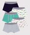 Set Kinder-Boxershorts aus Baumwolle mit Tier-Motiven variante 1
