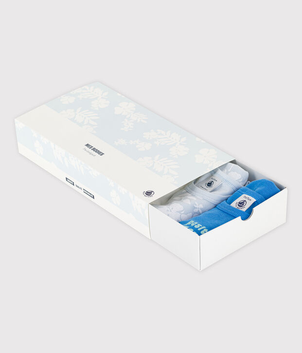 5er-Set &auml;rmellose Bodys aus Baumwolle mit Hawaiimuster vielfarbig