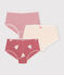 3er-Set Kinder-Shortys aus Baumwolle mit Herzmotiv variante 1