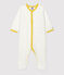 Baby-Strampler aus Bio-Baumwolle weiss MARSHMALLOW/weiss MULTICO