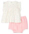 2-teiliges Baby-Ensemble für Mädchen weiss MARSHMALLOW/weiss MULTICO