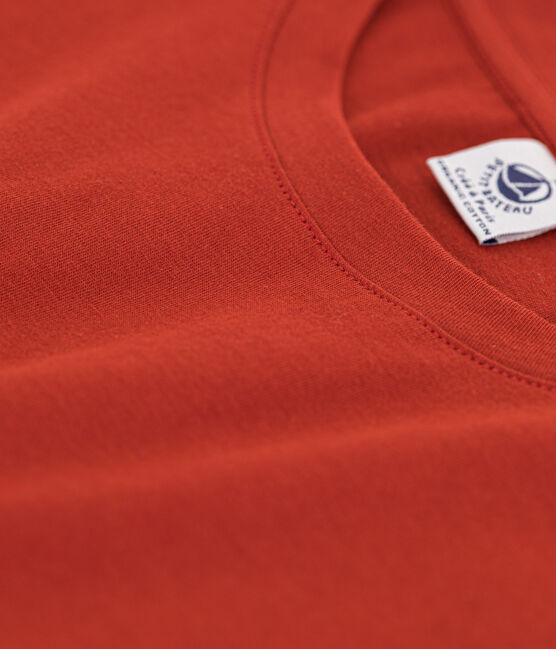 T-Shirt LE DROIT aus Baumwolle mit Rundhalsausschnitt rot HARISSA