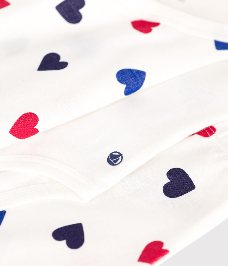 3-teiliges Baby-Set aus Baumwolle weiss/vielfarbig