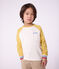 Lang&auml;rmeliges Kinder-T-Shirt aus Baumwolle im Colorblock naturfarben/vielfarbig