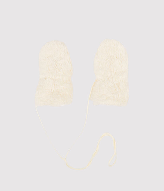 Baby-Fäustlinge für Mädchen weiss MARSHMALLOW