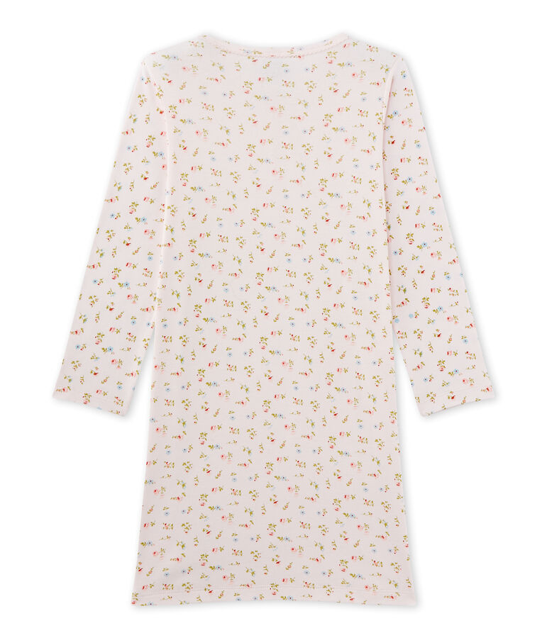 Chemise de nuit fille &agrave; imprim&eacute; petites fleurs rosa/vielfarbig