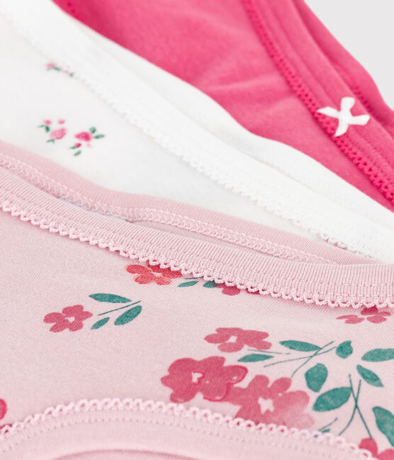Set Kinder-Slips High Waist aus Baumwolle mit Blumenmotiv variante 1