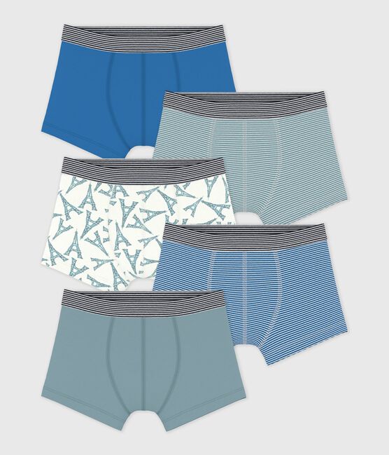 Set Kinder-Boxershorts aus Baumwolle mit Eiffelturm-Motiv variante 1