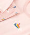 Kinder-Nachthemd aus Nicki. rosa/vielfarbig