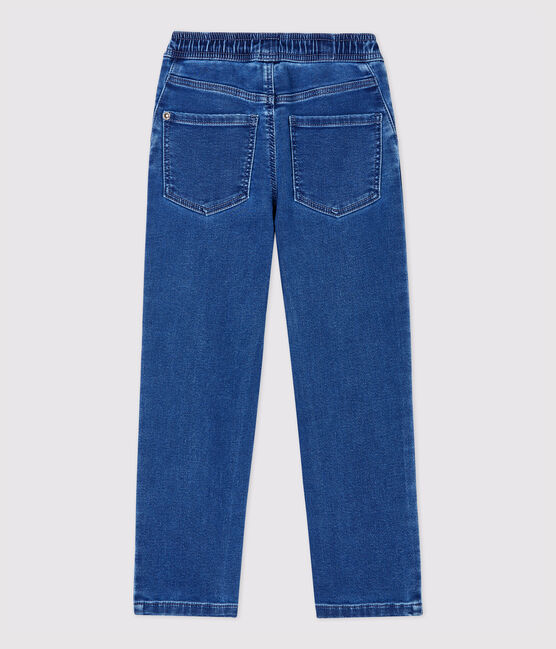 Kinder-Jeanshose aus Bio-Baumwolle in Regular Fit Passform für Jungen blau DENIM BLEU DELAVE