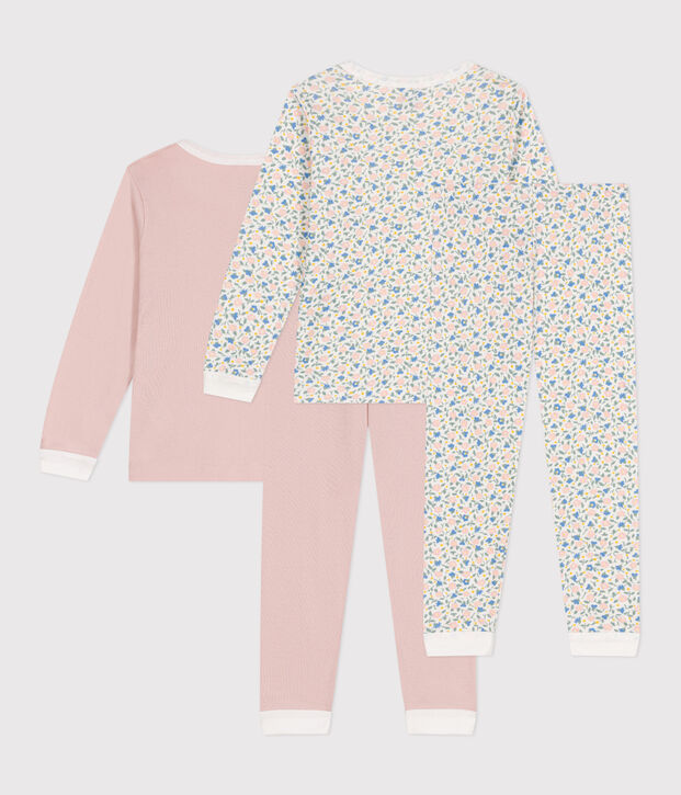 2er-Set Kinder-Pyjamas aus Baumwolle vielfarbig