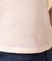 Damen-T-Shirt L’ICONIQUE aus Baumwolle mit Mäusezähnchen weiss ECUME