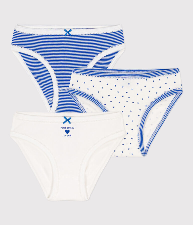 3er-Set Slips aus Baumwolle f&uuml;r M&auml;dchen variante 1