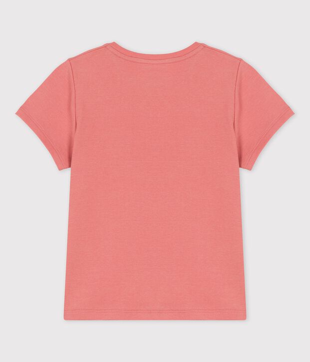 Kurz&auml;rmeliges T-Shirt aus Baumwolle f&uuml;r M&auml;dchen rosa