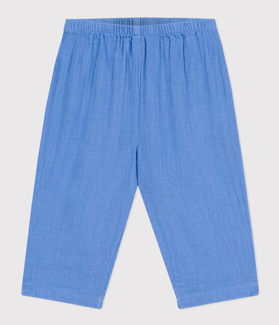 Baby-Hose aus Musselin blau EDNA