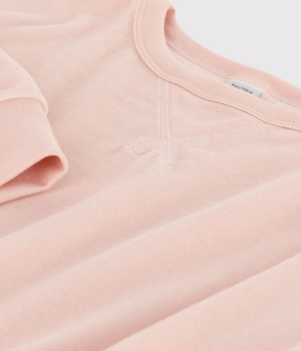 Kinder-Sweatshirt aus Baumwolle f&uuml;r M&auml;dchen/Jungen rosa