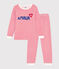 Kinderpyjama aus Nicki mit Streifen rot MARSHMALLOW/weiss CORRIDA