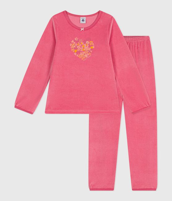 Kinder-Pyjama aus Nicki  rosa PEONIA