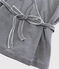 Wickel-Cardigan aus gestreifter Baumwolle Damen blau SMOKING/weiss MARSHMALLOW