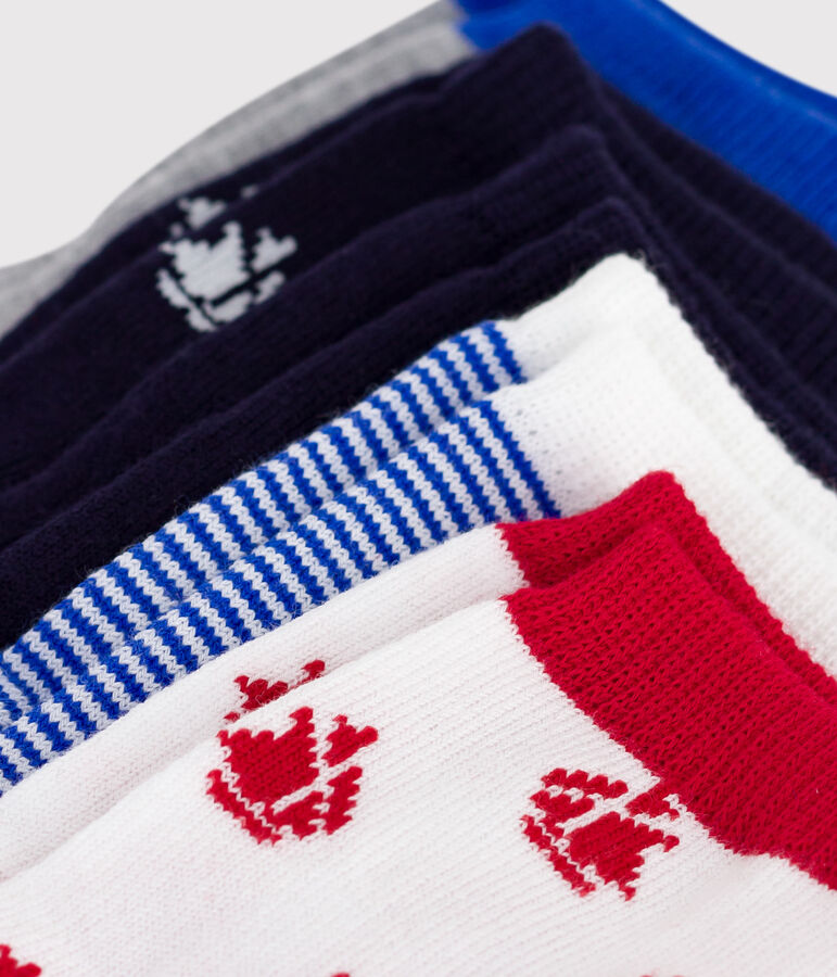 5er-Set Baby-Socken mit Schiffmotiv vielfarbig