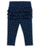 Gemusterte baby-legging mädchen blau HADDOCK/weiss MULTICO