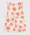 Baby-Kurzoverall aus Baumwolle mit Blumenmuster weiss/vielfarbig