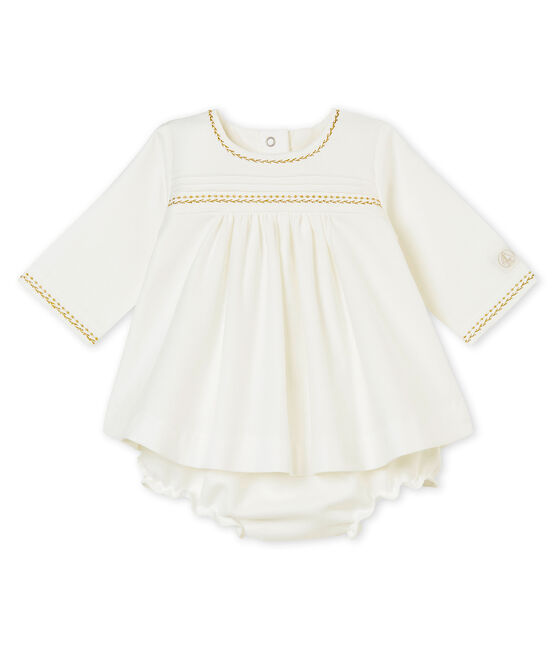 Baby MädchenKleid mit Bloomers weiss MARSHMALLOW