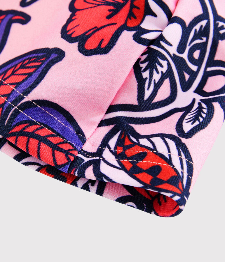 Badem&uuml;tze mit UV-Schutz und LSF 50+ f&uuml;r M&auml;dchen rosa/vielfarbig