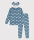 Kinderpyjama und Maske aus Baumwolle für Mädchen